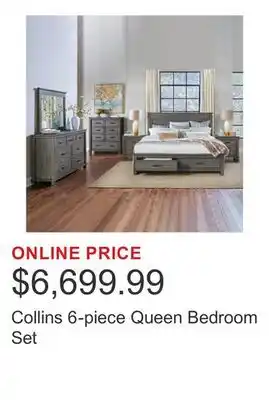 Costco Collins 6-piece Queen Bedroom Set offer