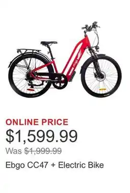 Costco Ebgo CC47 + Electric Bike offer