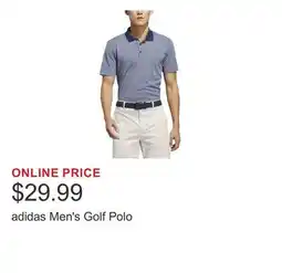 Costco adidas Men's Golf Polo offer