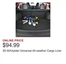 Costco 3D MAXpider Universal All-weather Cargo Liner offer