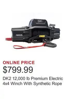Costco DK2 12,000 lb Premium Electric 4x4 Winch With Synthetic Rope offer