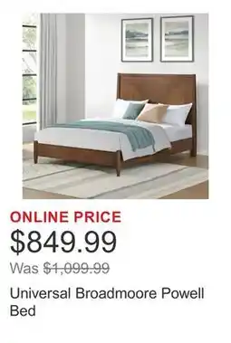Costco Universal Broadmoore Powell Bed offer