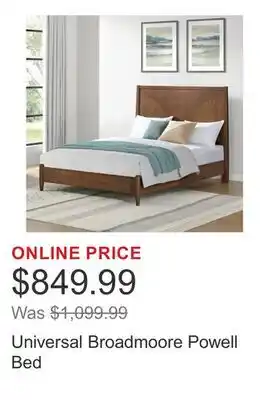 Costco Universal Broadmoore Powell Bed offer