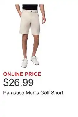 Costco Parasuco Men's Golf Short offer