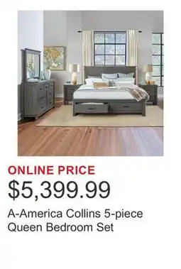 Costco A-America Collins 5-piece Queen Bedroom Set offer