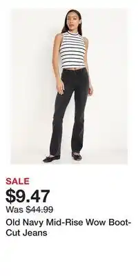 Old Navy Old Navy Mid-Rise Wow Boot-Cut Jeans offer