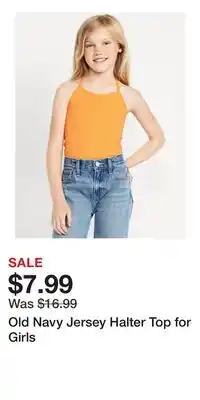 Old Navy Old Navy Jersey Halter Top for Girls offer