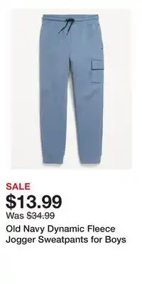 Old Navy Old Navy Dynamic Fleece Jogger Sweatpants for Boys offer