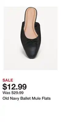Old Navy Old Navy Ballet Mule Flats offer