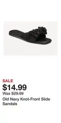 Old Navy Old Navy Knot-Front Slide Sandals offer
