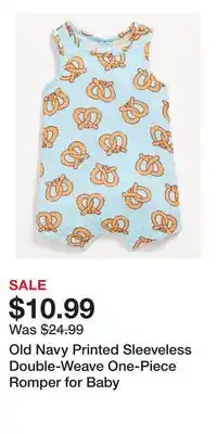 Old Navy Old Navy Printed Sleeveless Double-Weave One-Piece Romper for Baby offer