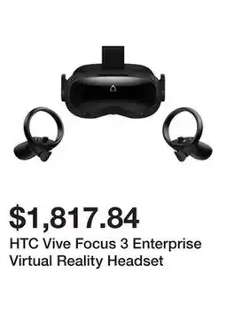 Newegg HTC Vive Focus 3 Enterprise Virtual Reality Headset offer