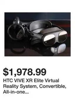 Newegg HTC VIVE XR Elite Virtual Reality System, Convertible, All-in-one XR and PC-VR Gaming System offer