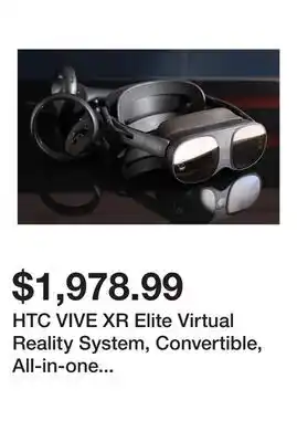 Newegg HTC VIVE XR Elite Virtual Reality System, Convertible, All-in-one XR and PC-VR Gaming System offer
