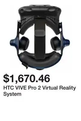 Newegg HTC VIVE Pro 2 Virtual Reality System offer