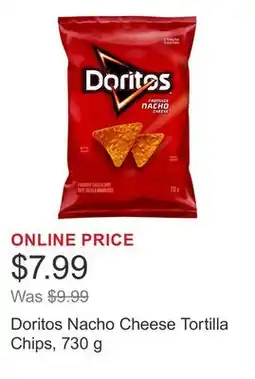 Costco Doritos Nacho Cheese Tortilla Chips, 730 g offer