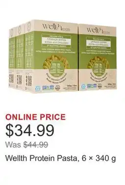 Costco Wellth Protein Pasta, 6 × 340 g offer