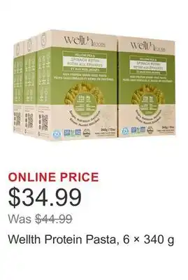 Costco Wellth Protein Pasta, 6 × 340 g offer