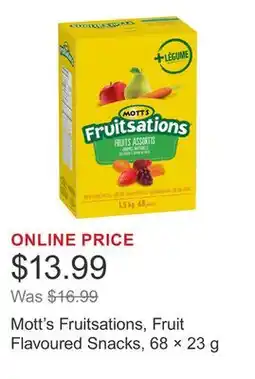 Costco Mott's Fruitsations, Fruit Flavoured Snacks, 68 × 23 g offer