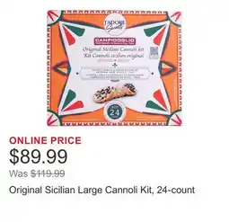 Costco Original Sicilian Large Cannoli Kit, 24-count offer