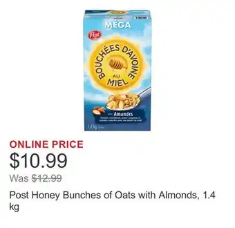 Costco Post Honey Bunches of Oats with Almonds, 1.4 kg offer