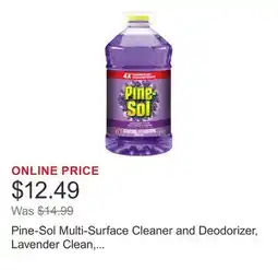Costco Pine-Sol Multi-Surface Cleaner and Deodorizer, Lavender Clean, Splash-less Formula, 5.18 L offer