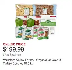 Costco Yorkshire Valley Farms - Organic Chicken & Turkey Bundle, 10.8 kg offer
