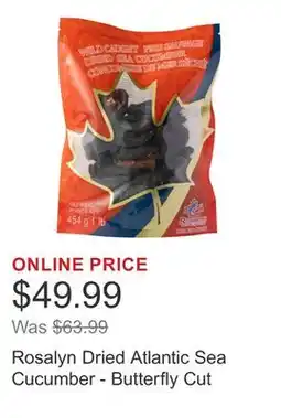 Costco Rosalyn Dried Atlantic Sea Cucumber - Butterfly Cut offer