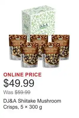 Costco DJ&A Shiitake Mushroom Crisps, 5 × 300 g offer