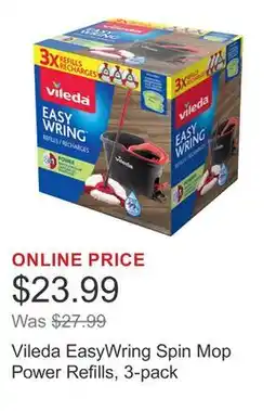Costco Vileda EasyWring Spin Mop Power Refills, 3-pack offer