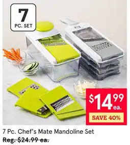 Kitchen Stuff Plus 7 Pc. Chef's Mate Mandoline Set offer