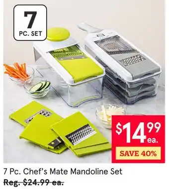 Kitchen Stuff Plus 7 Pc. Chef's Mate Mandoline Set offer