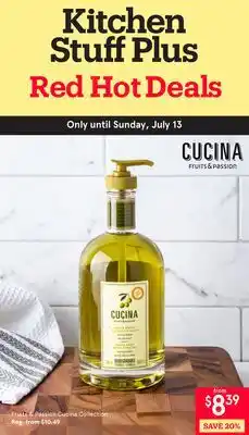 Kitchen Stuff Plus Red HotDeals 5 PC. SET Cucina Collection offer
