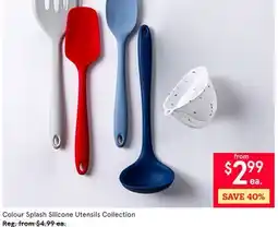 Kitchen Stuff Plus Colour Splash Silicone Utensils Collection offer