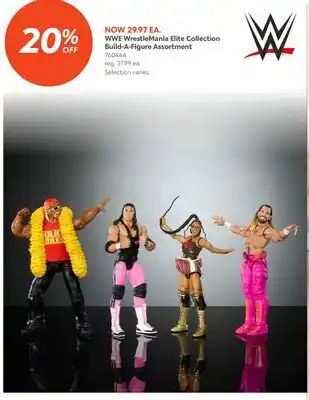 Toys R us WWE WrestleMania Elite Collection Build-A-Figure Assortment offer