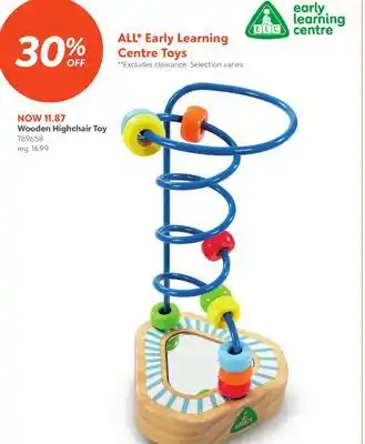 Toys R us Early Learning Centre Wooden Highchair Toy offer