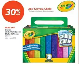 Toys R us Crayola Washable Sidewalk Chalk, 36 Count offer