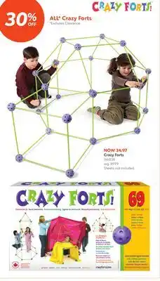 Toys R us Crazy Forts offer