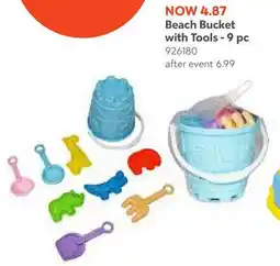 Toys R us Beach Bucket with Tools - 9 pc offer
