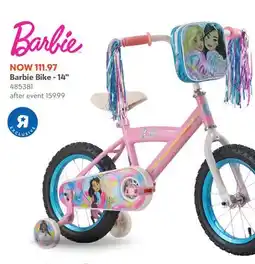 Toys R us Barbie Bike - 14 offer