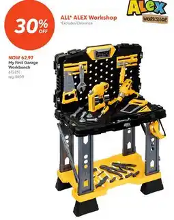 Toys R us My First Garage Workbench ALEX offer