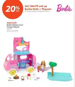 Toys R us Barbie Chelsea 2-in-1 Camper Playset offer