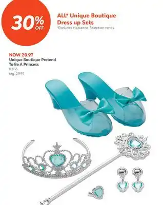 Toys R us Unique Boutique Pretend To Be A Princess offer