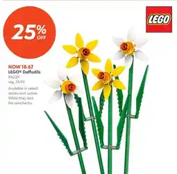 Toys R us LEGO Daffodils offer