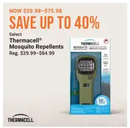 Cabela's Select Thermacell Mosquito Repellents offer