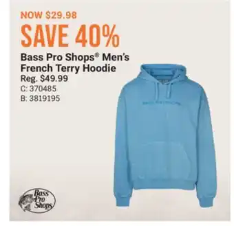 Cabela's Bass Pro Shops Men's French Terry Hoodie offer