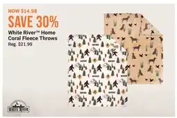 Cabela's White River Home Coral Fleece Throws offer