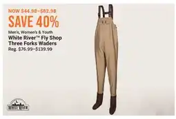 Cabela's White River Fly Shop Three Forks Waders offer