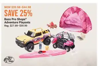Cabela's Bass Pro Shops Adventure Playsets offer