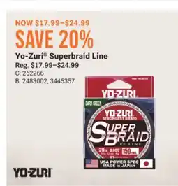 Cabela's Yo-Zuri Superbraid Line offer
